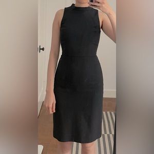 J crew sleeveless charcoal dress